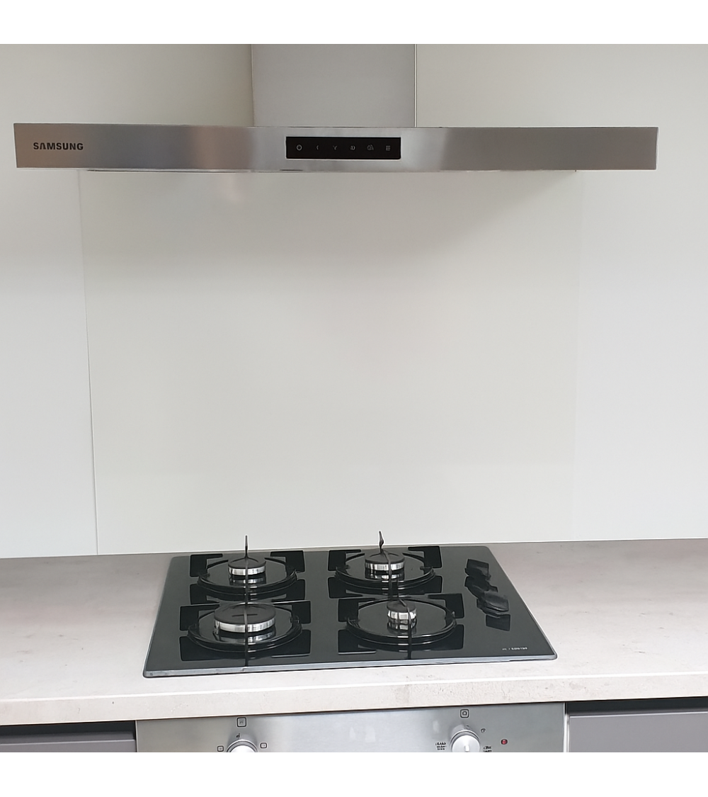 Crédence Aluminium Blanc Pur ral 9010 SAT H 60 cm x L 60 cm - 4