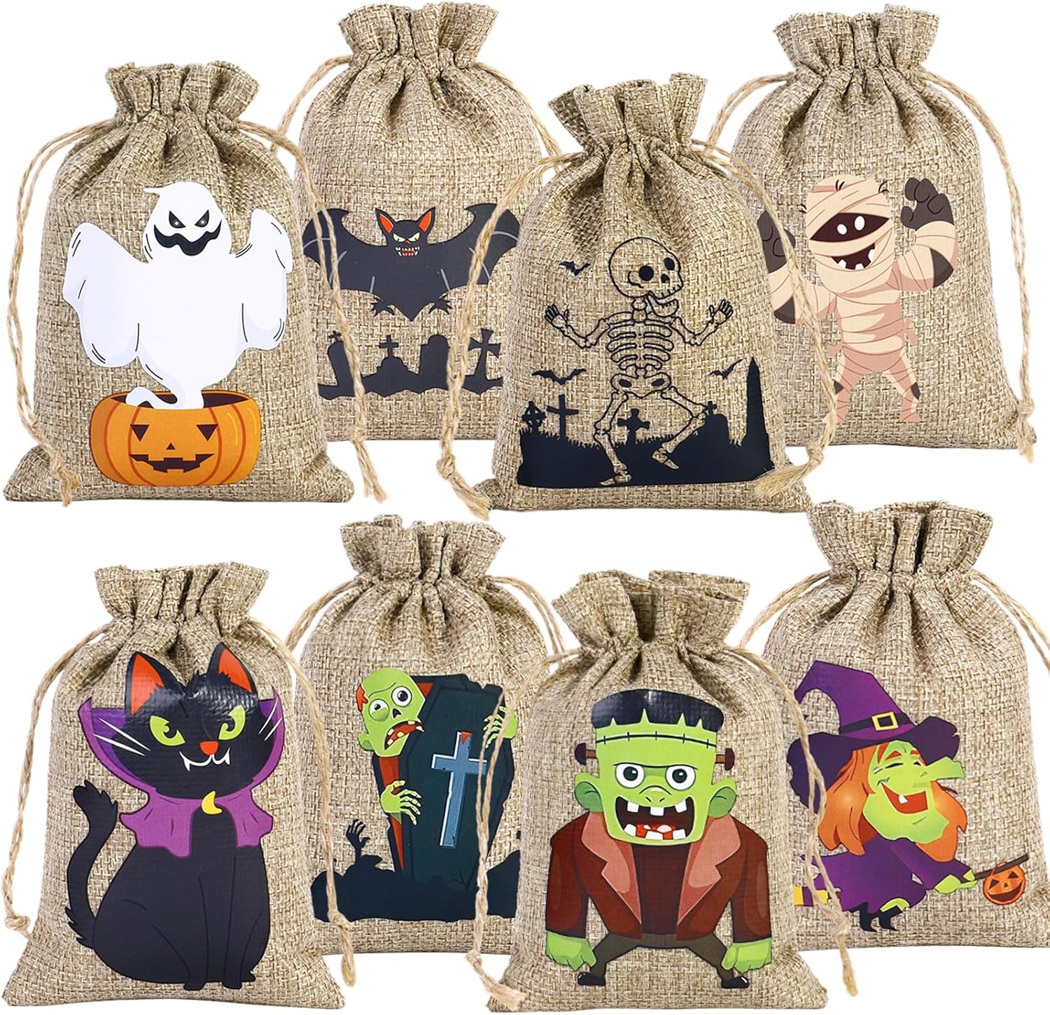 Lot De 20 Petits Sacs En Toile De Jute Avec Cordon De Serrage - 10x14 Cm - Idéaux Pour Mariage Et Déco Rustique