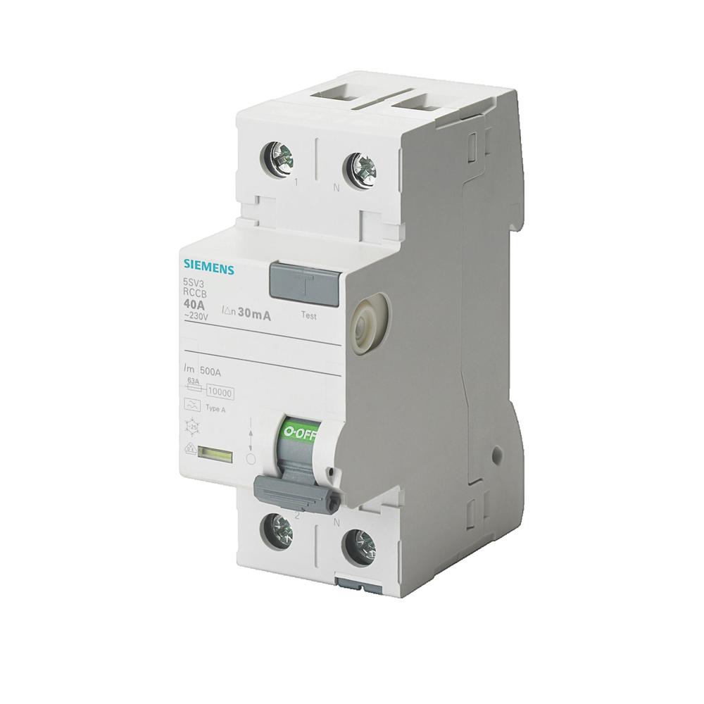 Wyłącznik różnicowoprądowy Siemens 25 A 0,03 A szary