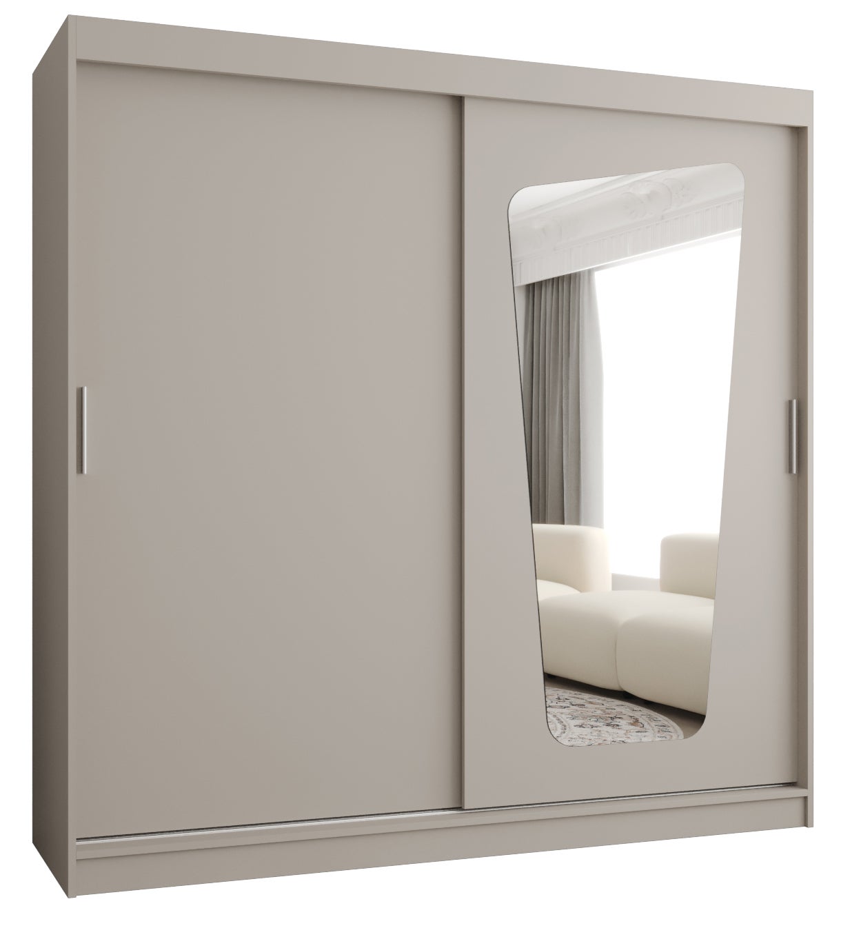 Szafa przesuwna garderoba MOKA 200 x 62 x 200 cm Kaszmir
