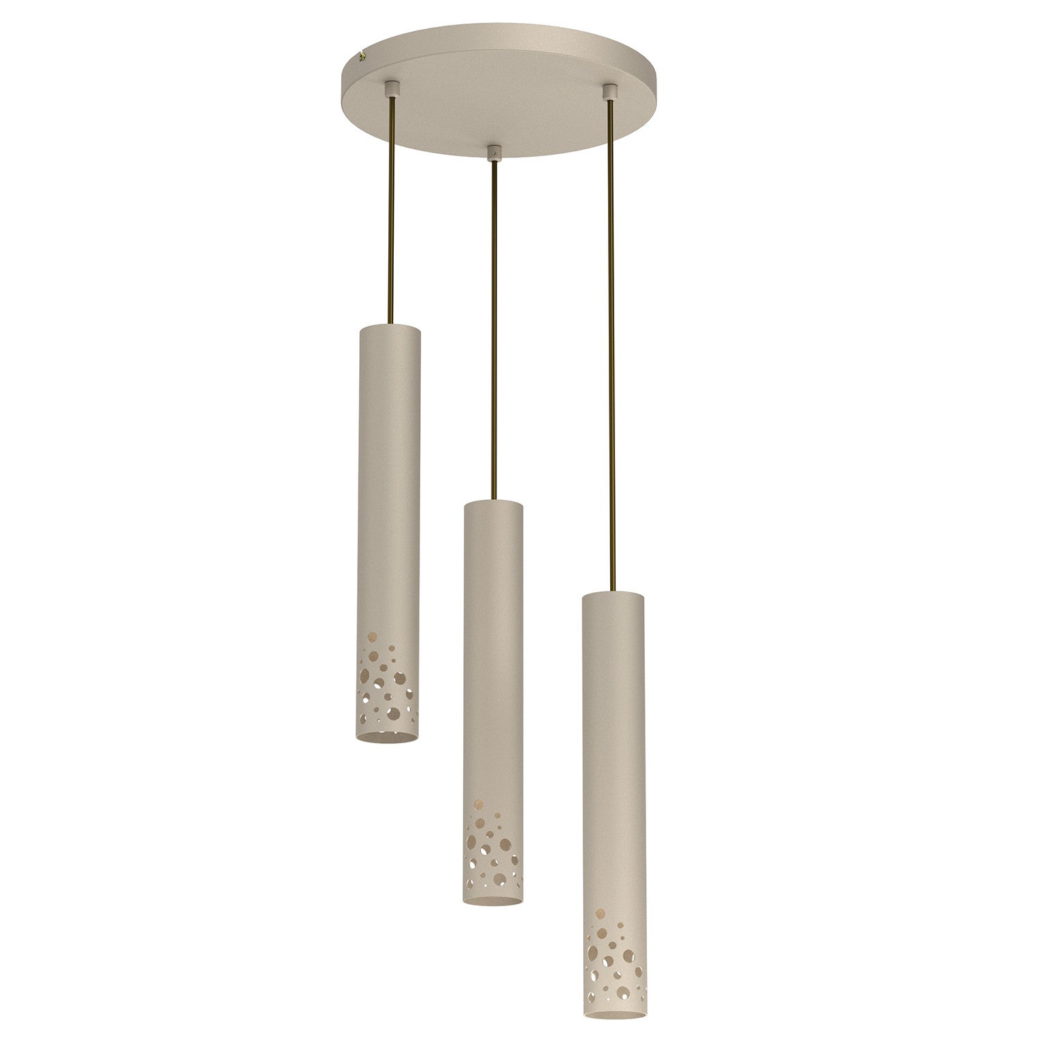 Lampa wisząca Tibia Buble kremowa 3xGU10x8W tuby wym: 110 x 30 x 30 cm metal Luminex