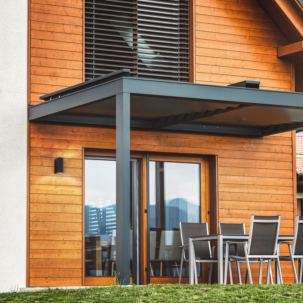 Applique extérieure LED - IP44 - 151x67x92mm - Noir - 3.000K - 2x4,7W - 400lm - non dimmable - B.K.Licht - 8