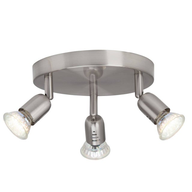 Plafonnier LED Brilliant Buffi 40x40cm - Noir Sable - Métal Et Plastique