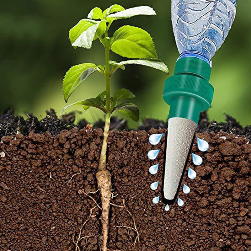 4 pièces arrosage goutte à goutte céramique, arroseur automatique plantes, système irrigation jardin maison extérieur - 4