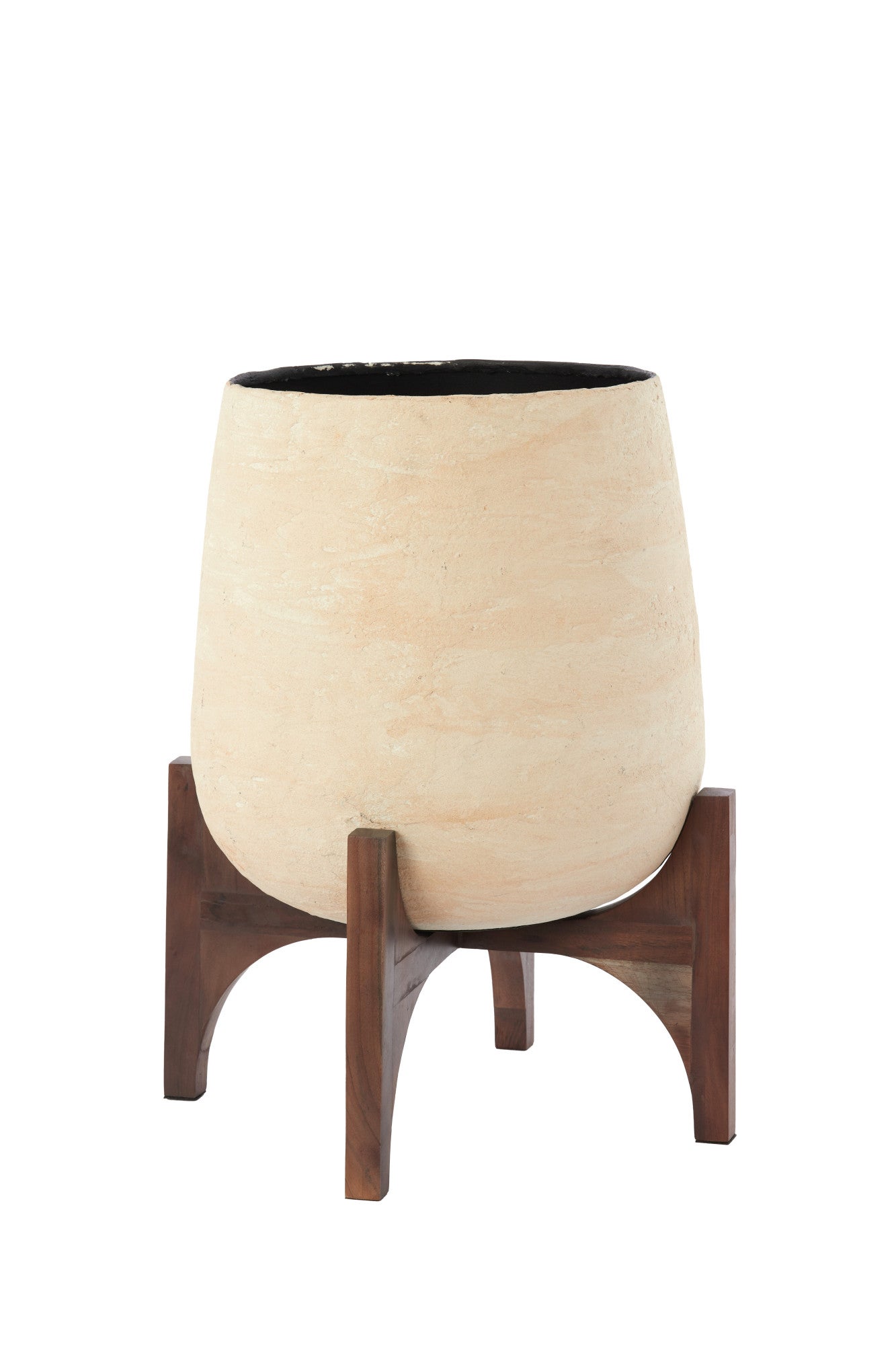 Vaso Light & Living KARUNA su base in legno beige e papier-mâché – Ø44x53 cm - 3