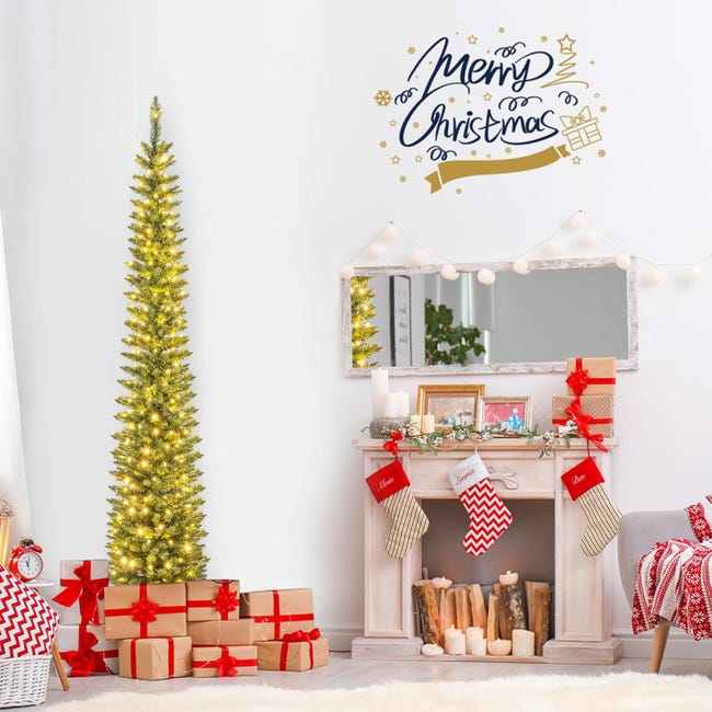 JCSRYD Albero di Natale Artificiale Bianco per Le Feste da 180 cm, Alberi di Natale Sottile con Punte di Rami Realistiche e Supporto in Metallo Solido, per Casa, Negozi e Decorazioni per JCSRYD Albero di Natale Artificiale Bianco per Le Feste da 180 cm, Alberi di Natale Sottile con Punte di Rami Realistiche e Supporto in Metallo Solido, per Casa, Negozi e Decorazioni per