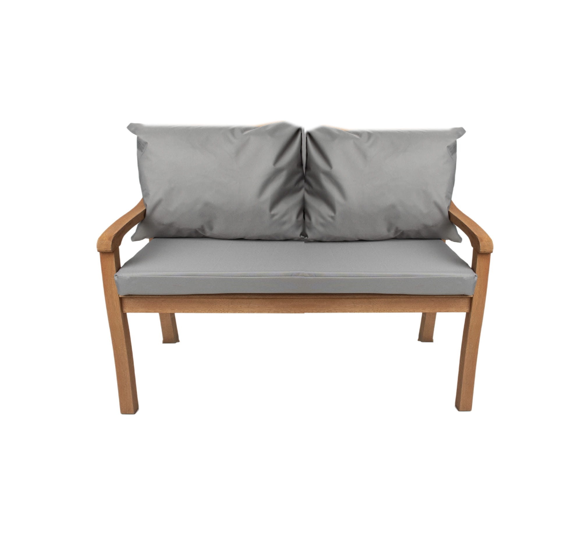 Cojín de banco 110x50x7cm, cojines para columpio de jardín gris, cojín de asiento, cojín de respaldo, cojín exterior/interior