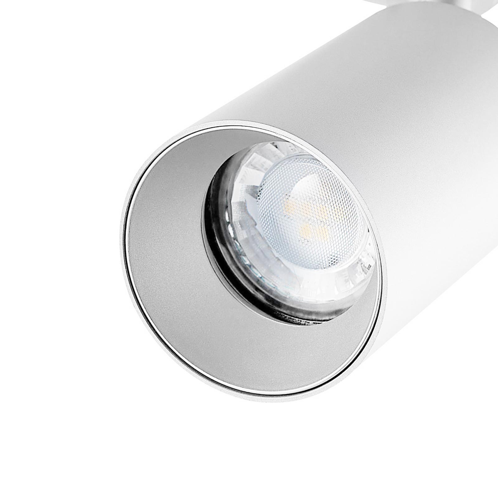 Projecteur sur rail LED triphasé projecteur de lumière réglable, connexion GU10, éclairage de vitrine de bureau COULEUR BLANC - 4