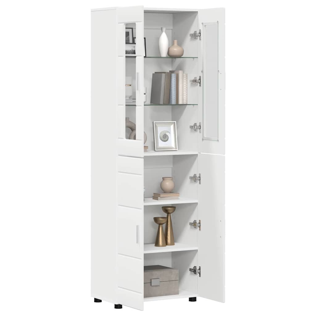 Armoire Haut de rangement - Armoire De Chambre Blanc 60 x 35 x 182 cm Bois d'ingénierie - 3