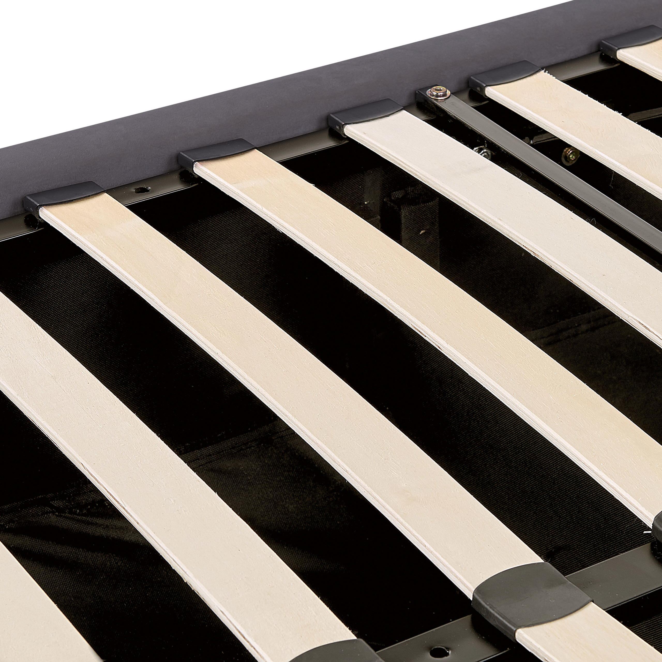 Letto contenitore Velluto LUBBON 140 x 200 cm Grigio - 8