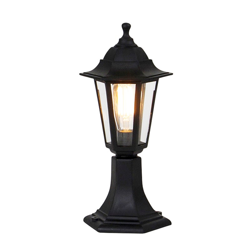 Klasyczna lampa podłogowa zewnętrzna czarna 42,2 cm IP44 - New Haven