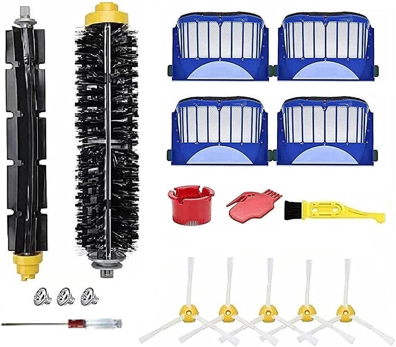 IRobot Kit Ricambi Originali Per Roomba Serie 500: 3 Spazzole Laterali E 3 Filtri