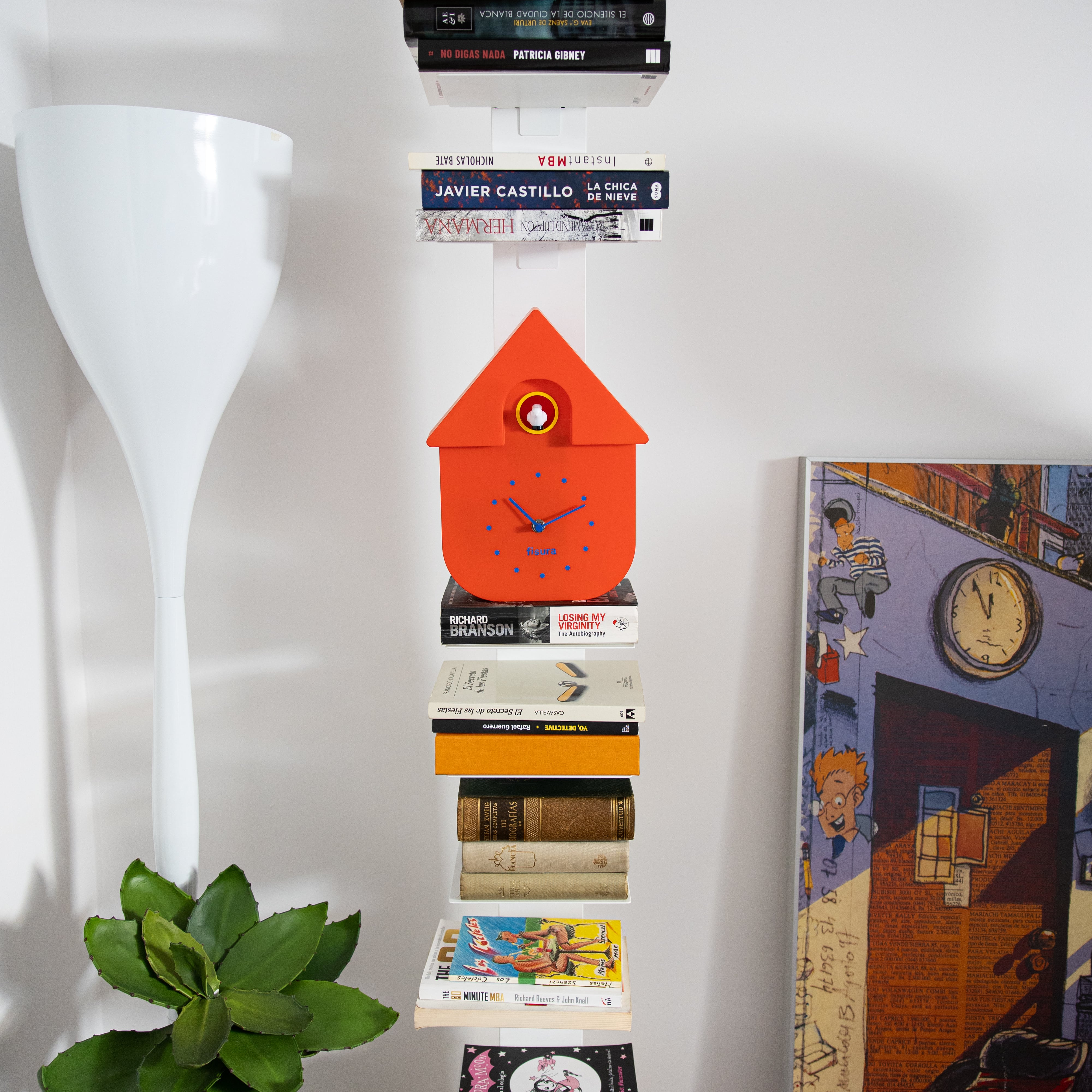 Orologio A Cucù Moderno Con Quadrante Rosso - Bianco E Nero, Decorazione Parete Originale - Foto 4