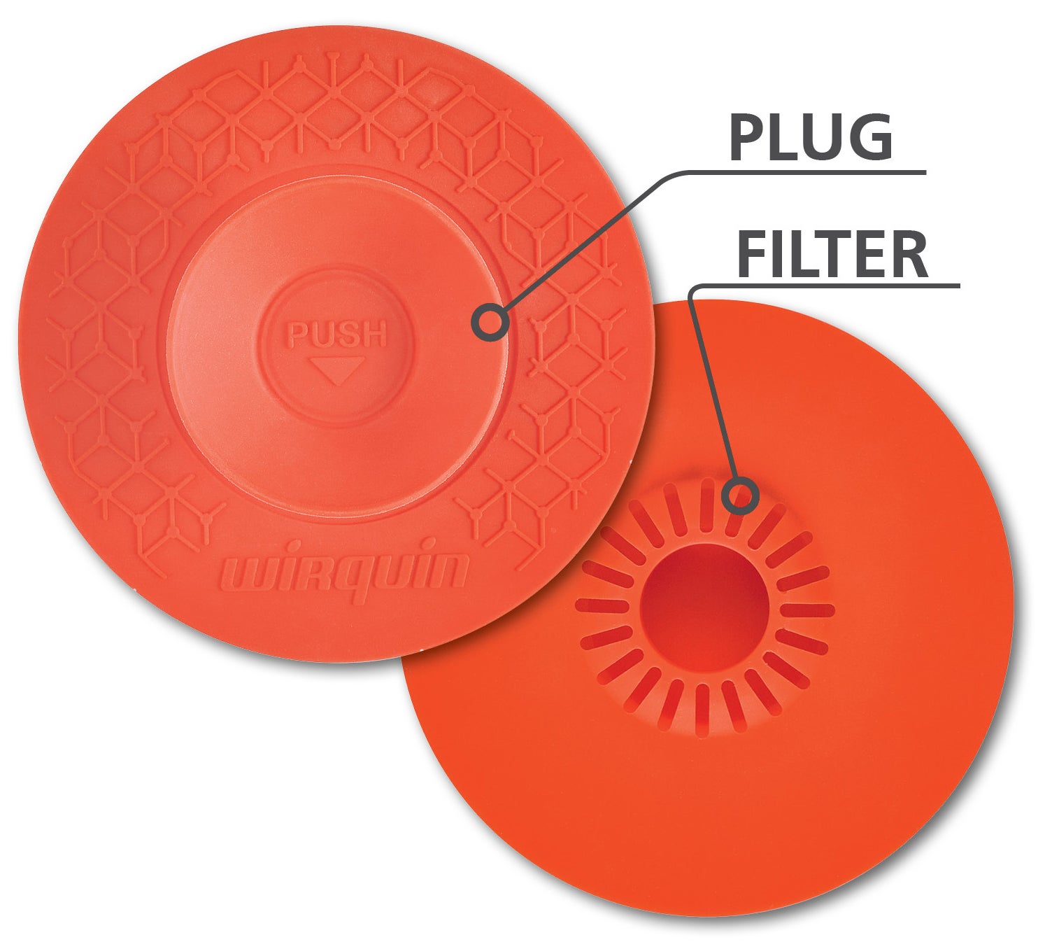 Wirquin Bouchon Universel 2-en-1 uppy - ø 110 - Noir - 4
