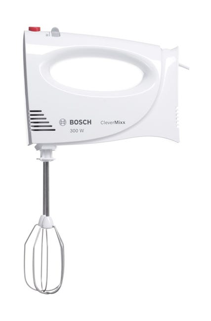 Bosch MFQ3010 Batteur Électrique 300W - 2 Vitesses + Turbo - Accessoires Inox - Blanc