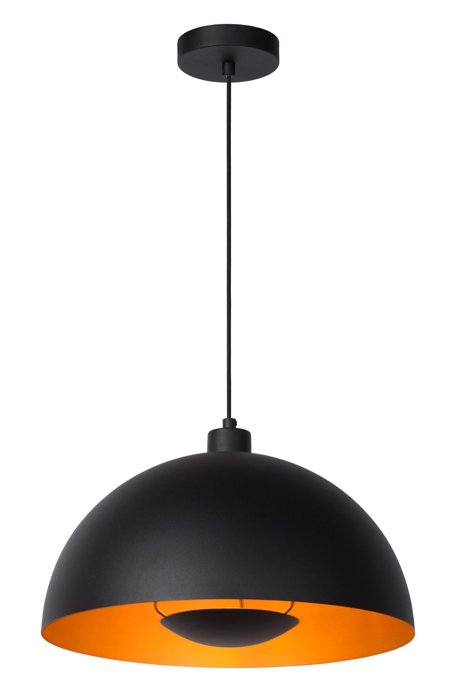 Lampa wisząca SIEMON czarna 1xE27x40W metal wym:150x40x40cm IP20 Lucide