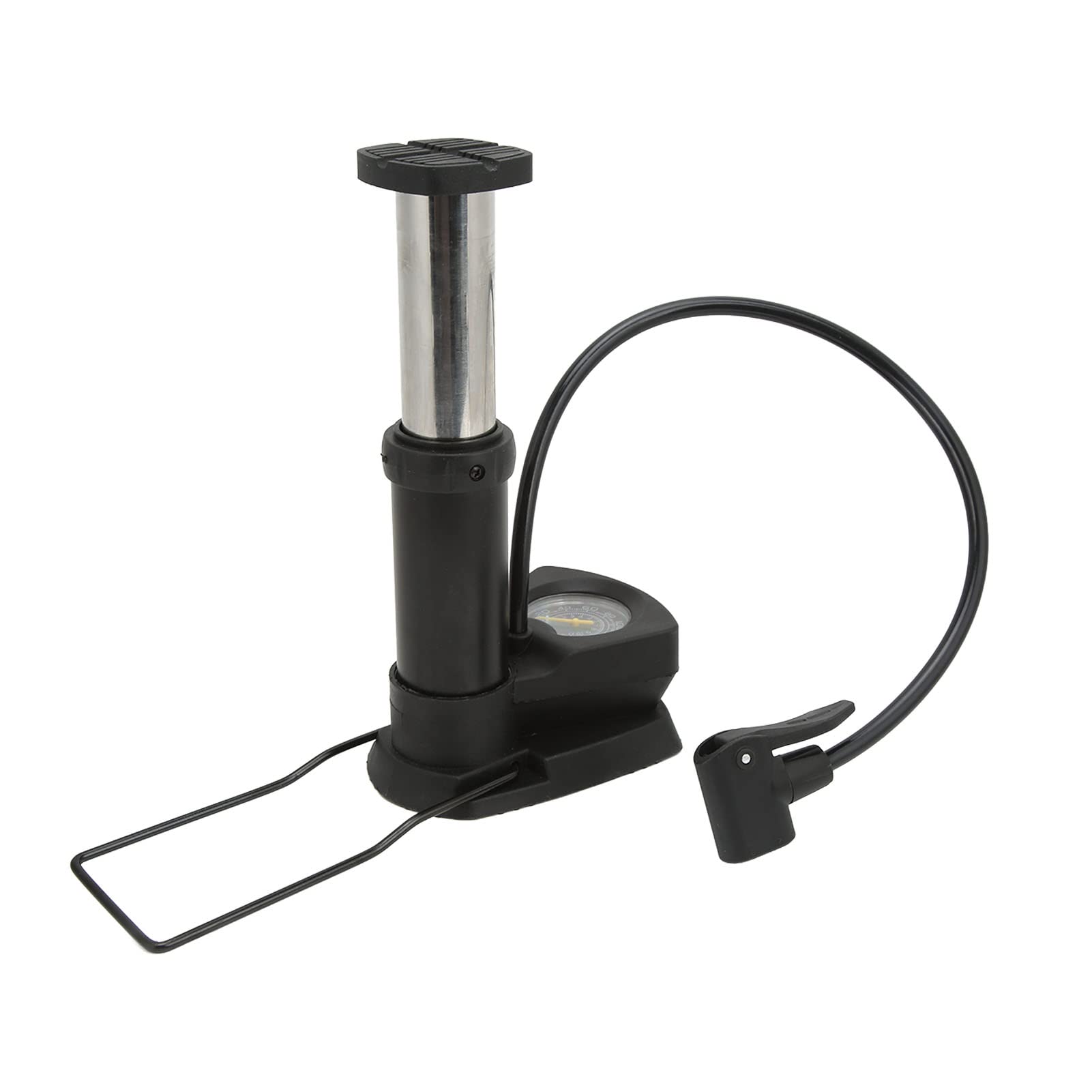 Pompe à Vélo Portable Haute Pression 120 PSI – Alliage Alu, Compatible Presta Et Valve, Compacte Avec Support