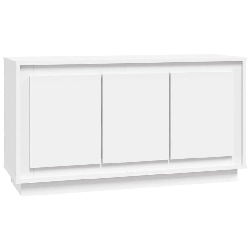 vidaXL Credenza Bianca 102x35x55 cm in Legno Multistrato - 2