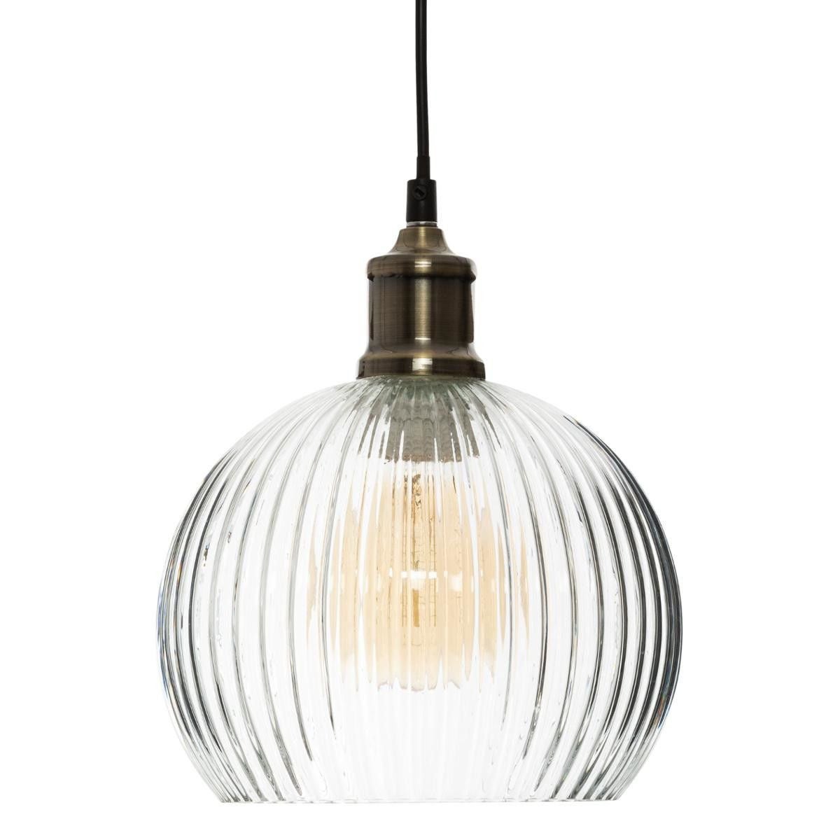 LAMPA WISZĄCA Laye złota SZKLANY KLOSZ styl retro