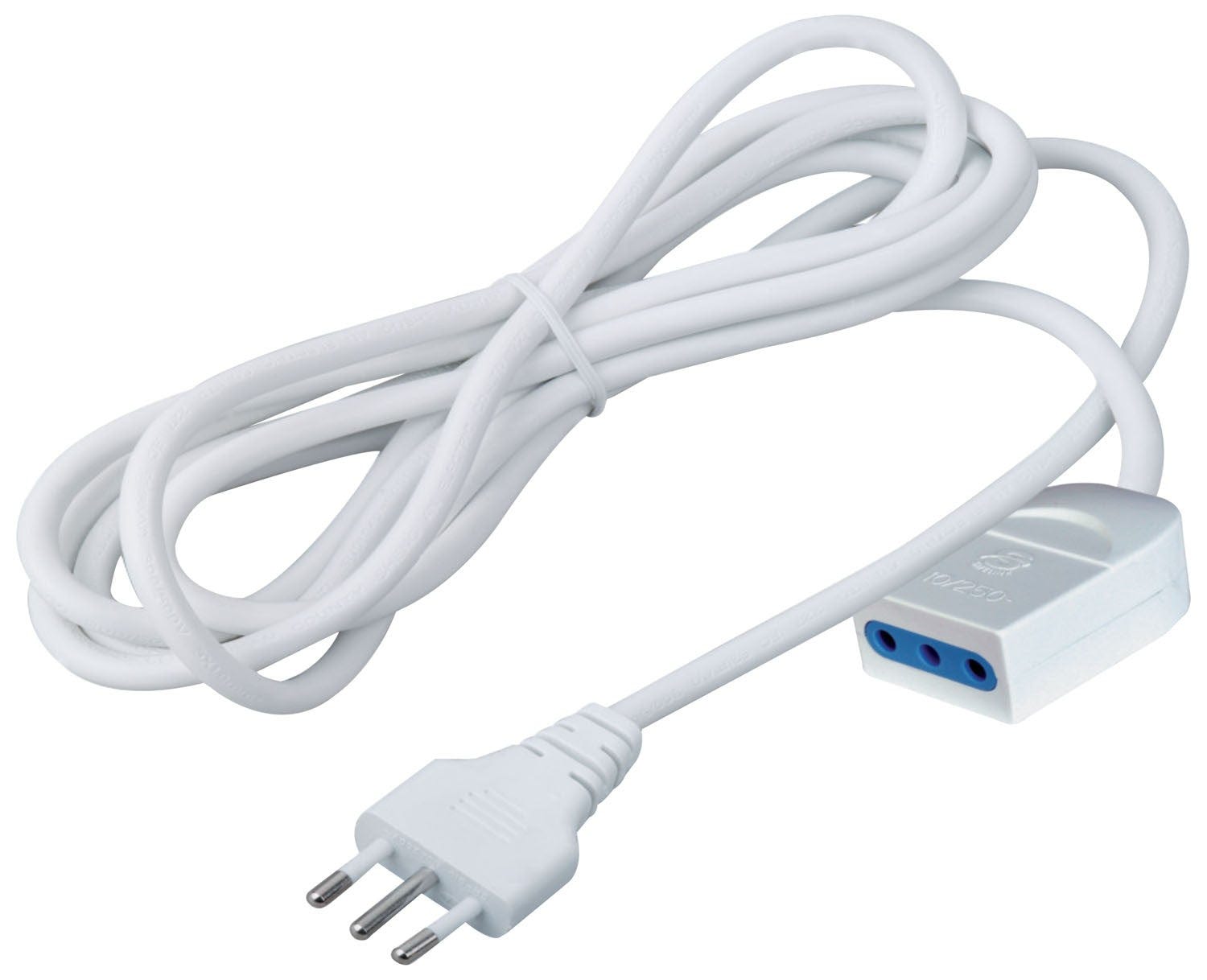 Rallonge linéaire blanche à usage domestique 5 mètres Brixo | Leroy Merlin