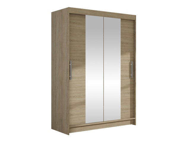 Armoire Closico Pacron II, Sonoma chêne, 200x120x58cm, Portes d'armoire: Coulissantes, Nombre d'étagères: 5.00
