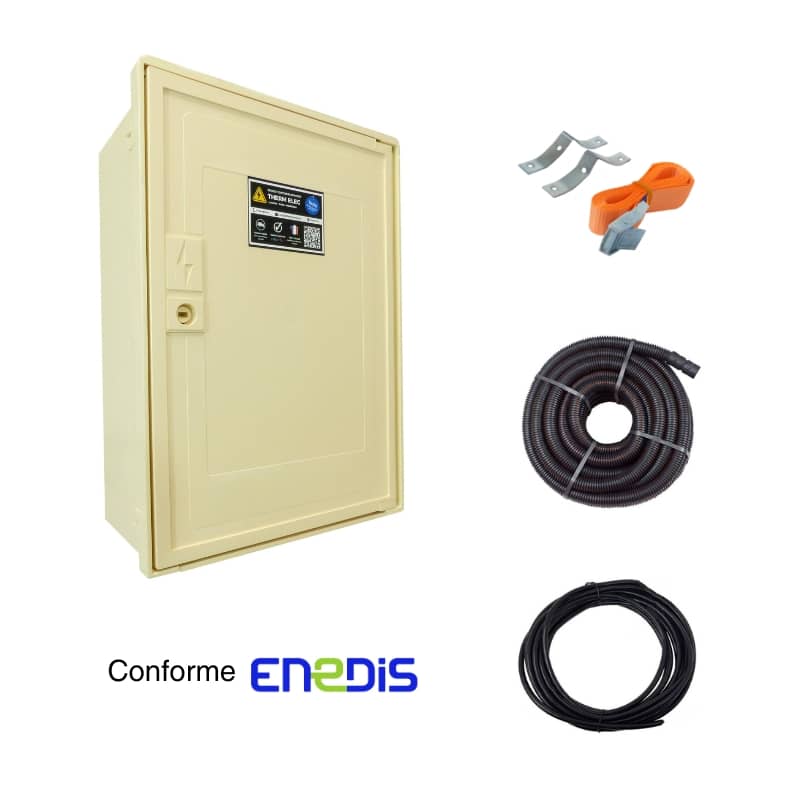 Coffret électrique De Chantier Triphasé 30A - Branchement Provisoire - Occasion, Bon état Fonctionnel