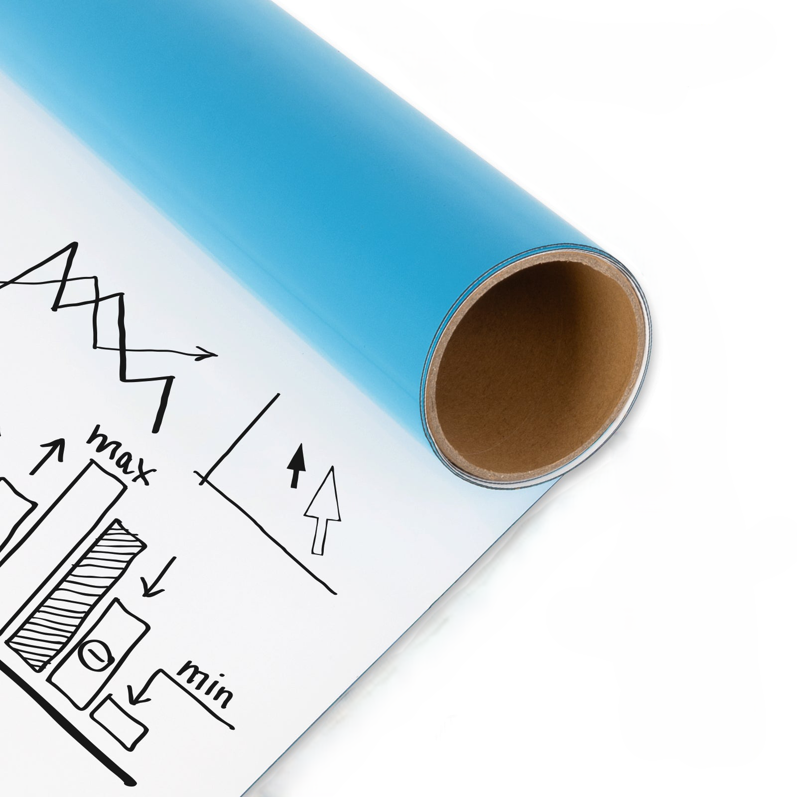 Papel de pizarra magnético y autoadhesivo con accesorios incluidos 90 x 120 cm