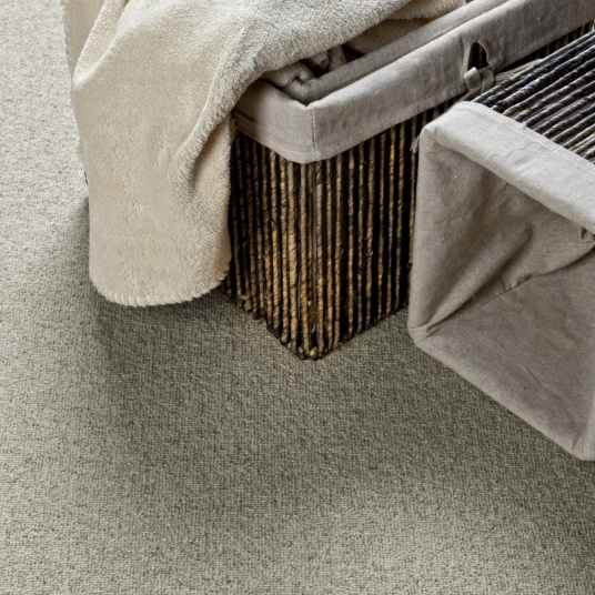 Moquette pure laine vierge bouclée - Latoon - Gris - Rouleau de 4m x 1m - 2