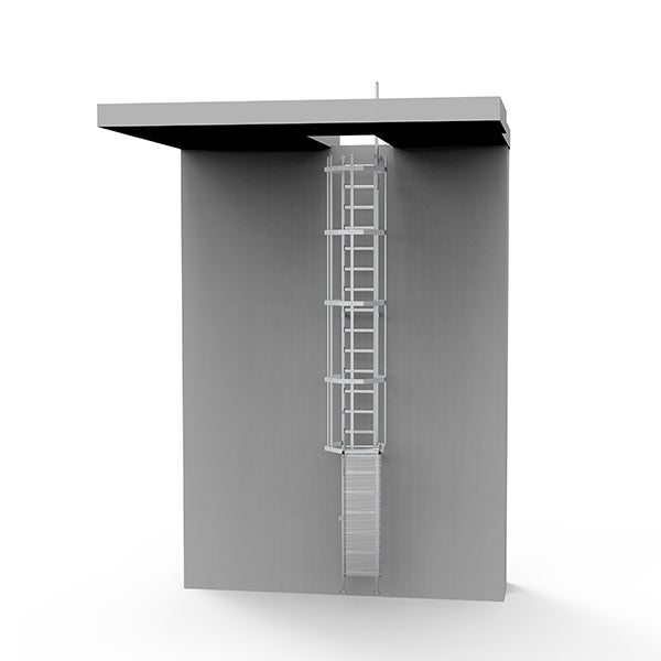 Echelle à crinoline pour fenètre de toit - Hauteur de bâtiment 4.00m - CS/SD/400/CSPC