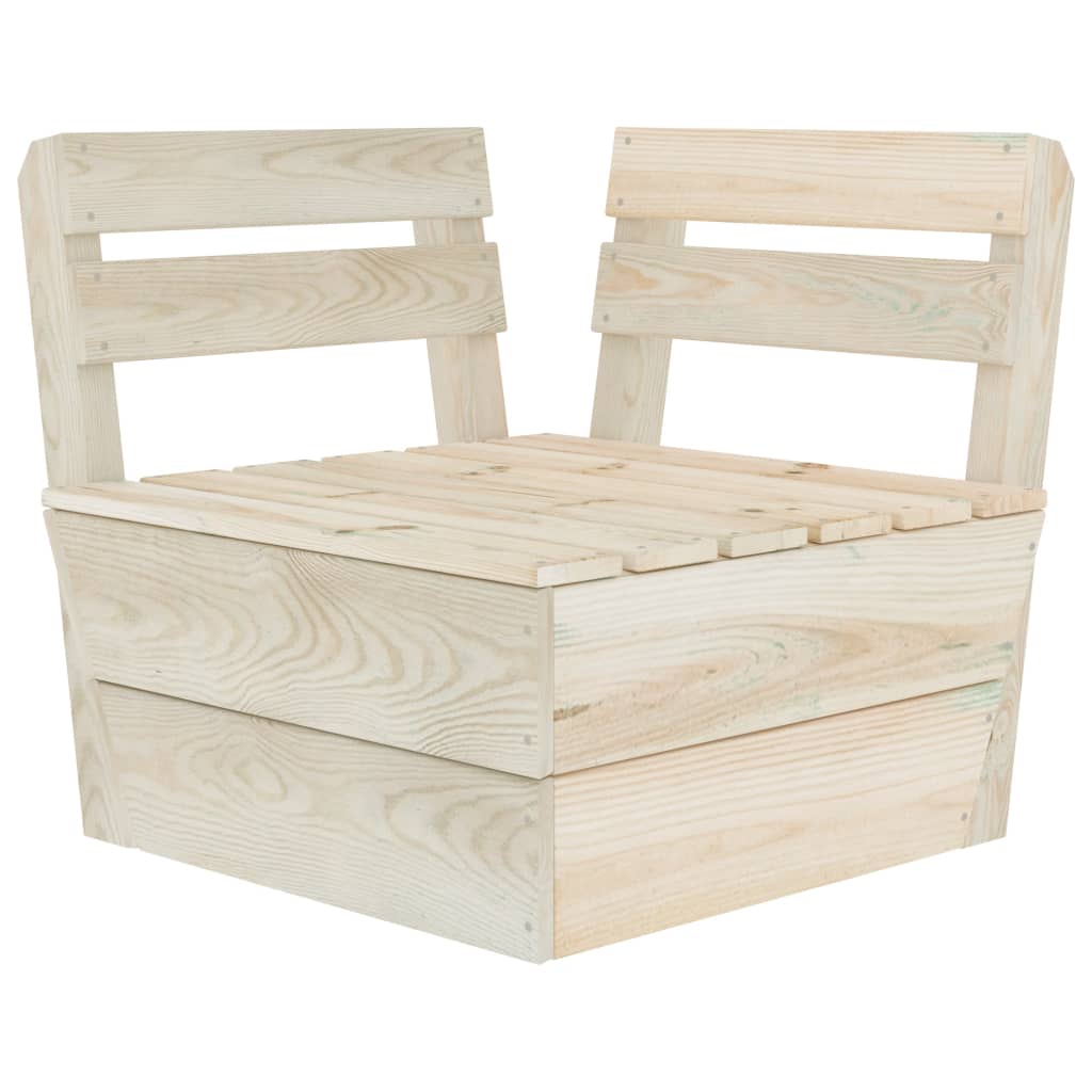 Maison Exclusive - Canapé d'angle sectionnel palette Bois d'épicéa imprégné - 2