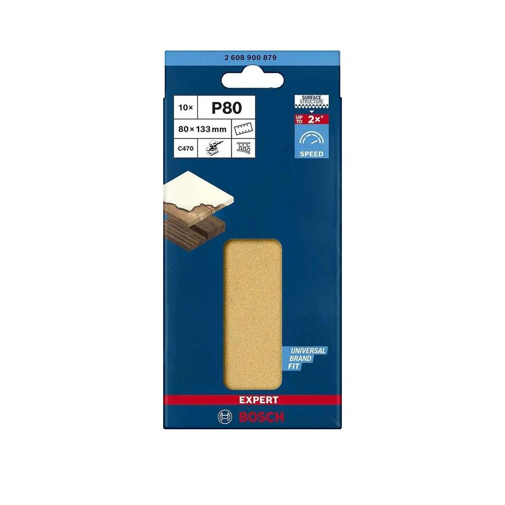 Bosch Accessories EXPERT C470 2608900854 Papier abrasif pour ponceuse vibrante perforé Grain 60 (L x l) 230 mm x 93 mm - 2