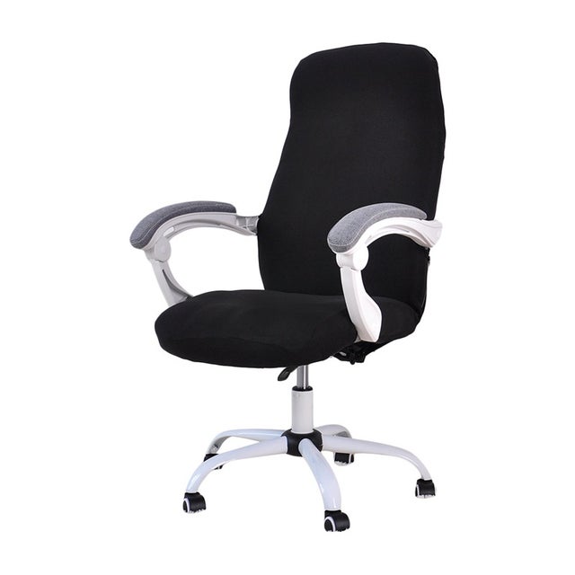 Lukery Housse De Chaise Gaming Extensible Noire - Protection Élégante Pour Chaise De Bureau Pivotante