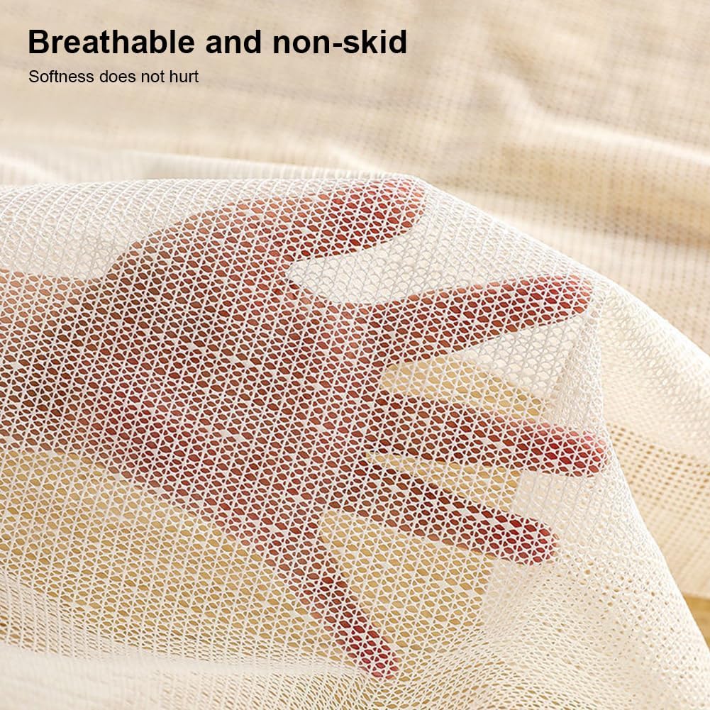 Sous-couche antidérapante pour tapis, 1,5 m x 2 m, tapis découpable en PVC pour tapis, draps, canapés, tiroirs et nappes - 3