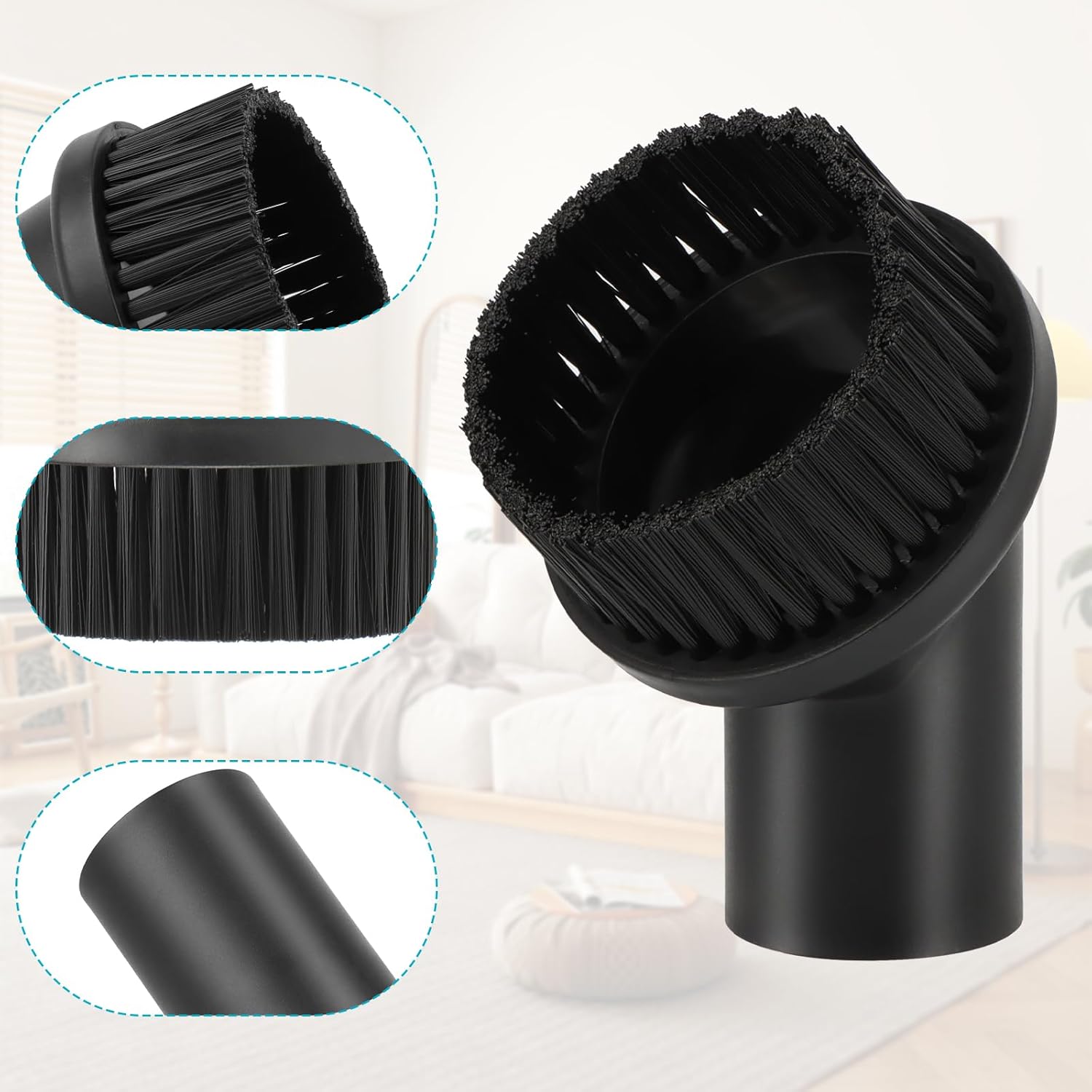 2 Pièces Brosses à Poussière 35 mm, Brosse Aspirateur Universel, Brosses d'Aspirateur Premium, Accessoires Aspirateur, Brosse à Poussière Aspirateur - 4