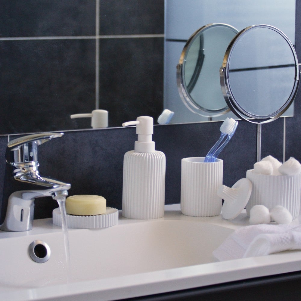 Distributeur de savon résine Line, white n°0 - 3