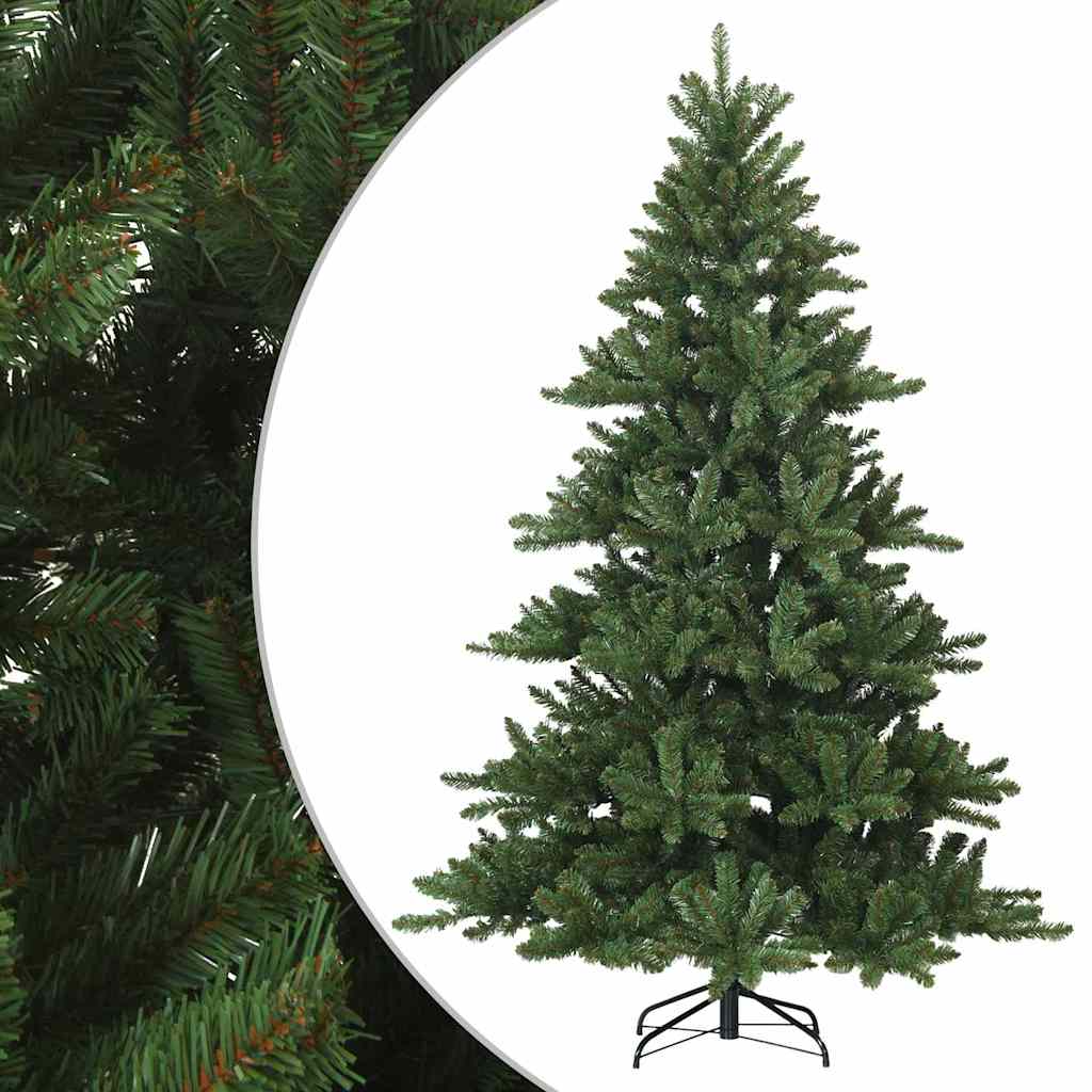 Sztuczna choinka z zawiasami Zielony 210 cm PVC, stal