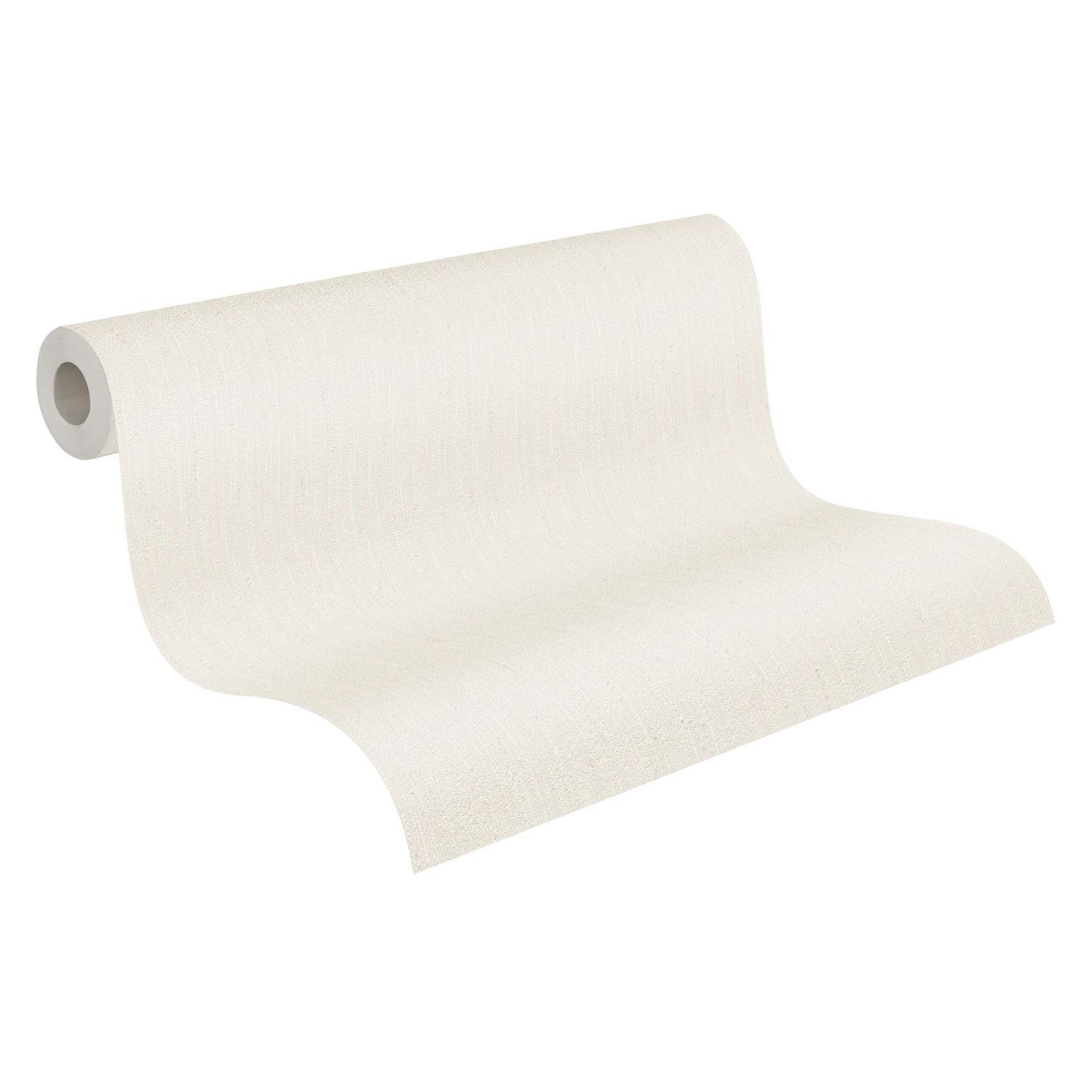Tapeta lniana tekstura białym - 53 cm x 10.05 m - A.S. CRÉATION