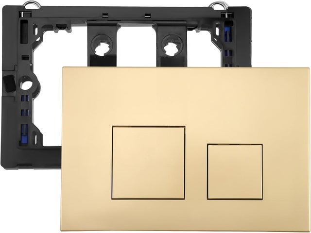 Placa de control de doble descarga para inodoros suspendidos, compatible con Geberit Sigma 01/20/30/50 y UP320/300 - Oro