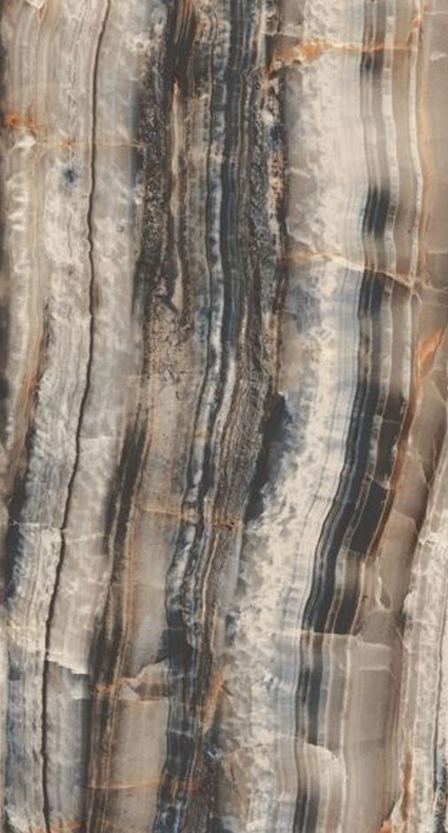 Carrelage sol/mur effet marbre marron ONYX RAINBOW DARK Full lappato int/ext l.120 x L.60 cm CERALUX - 3