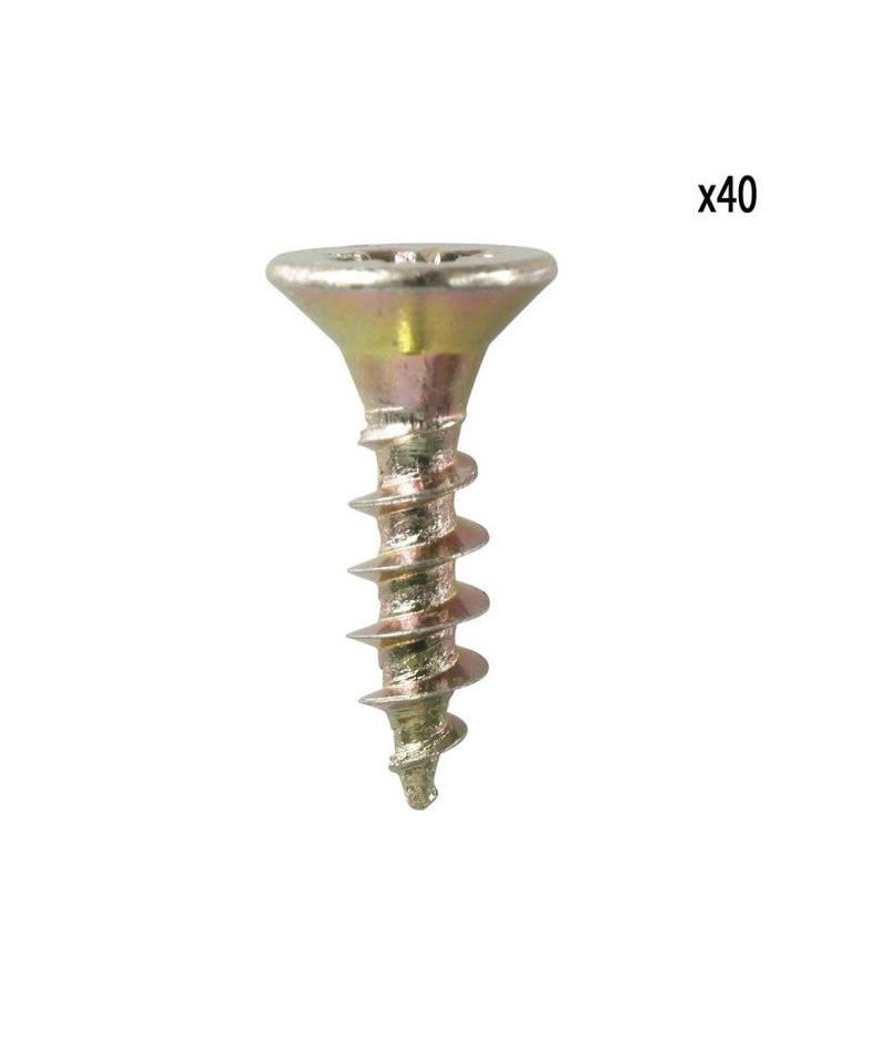 COGEX Vis aggloméré pozidrivetete fraise acier bichromate - 1x4x15mm ...