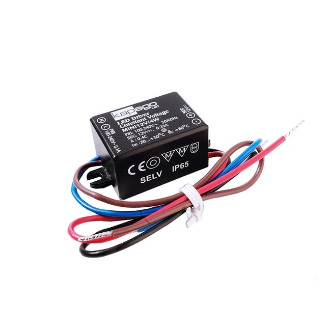 Transformateur LED 12 V 4 W, alimentation 330 mA, étanche IP65, driver ...