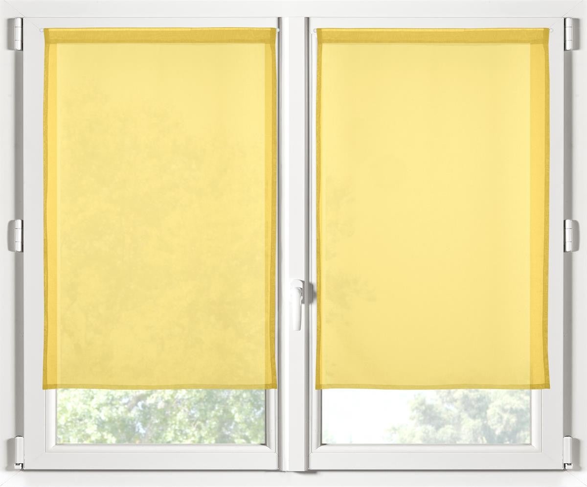 PAIRE DE BRISE BISE MONNA_DROIT JAUNE 60X90 cm | Leroy Merlin