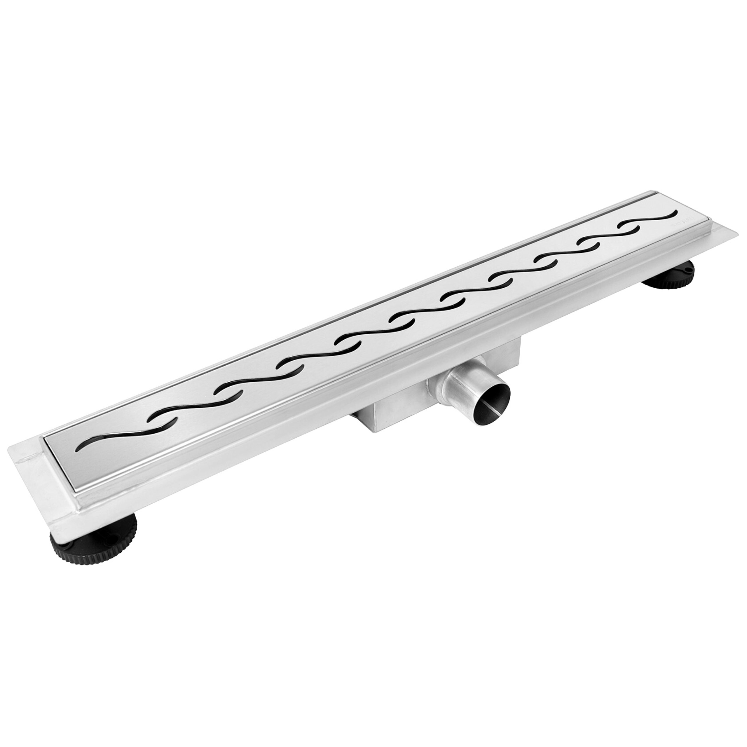 BALNEO - odpływ prysznicowy 70 cm z syfonem Decor Next Wave - odpływ liniowy stal nierdzewna AISI 304 z panelem dekoracyjnym