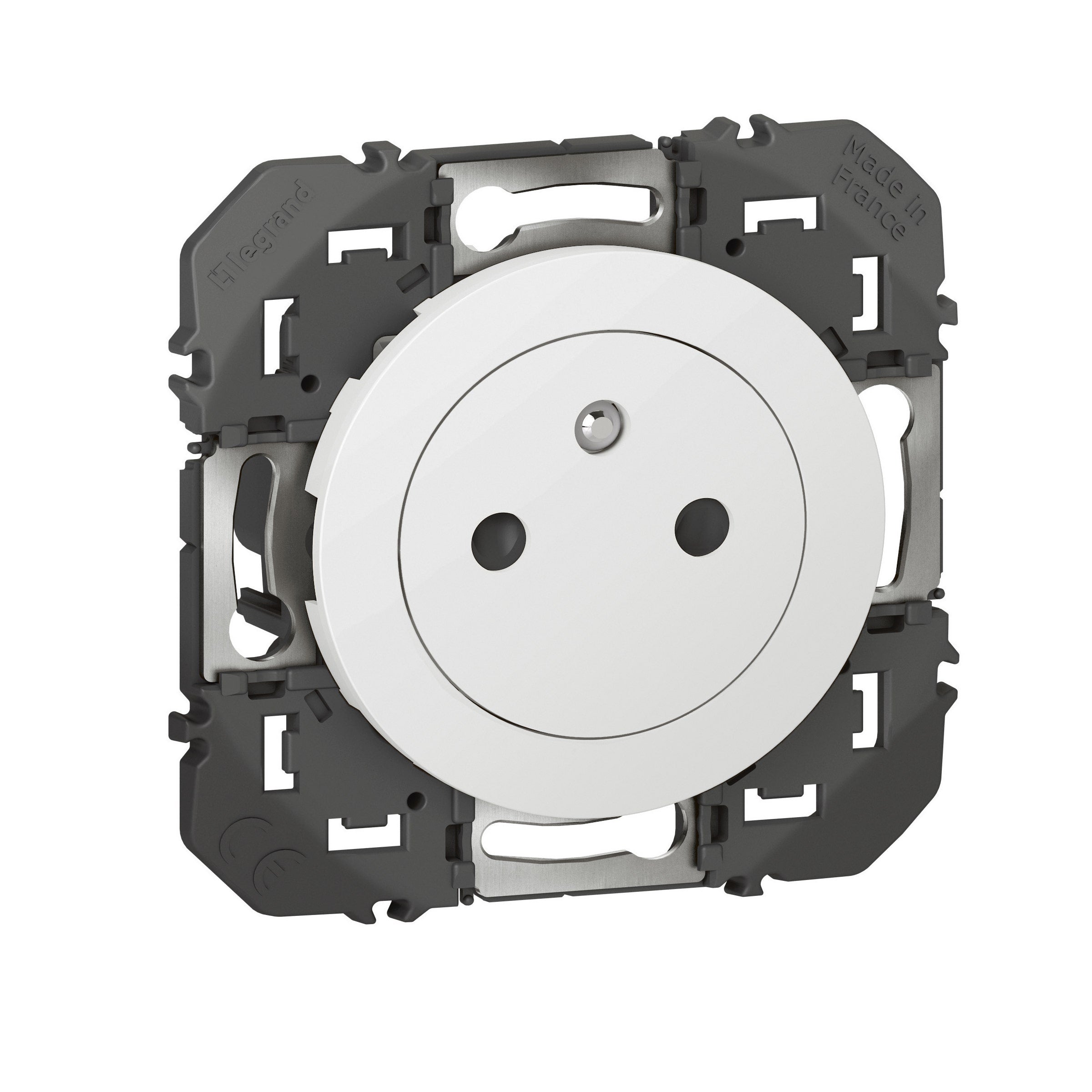 Prise de courant 2P+T Dooxie 16A surface blanc - 6