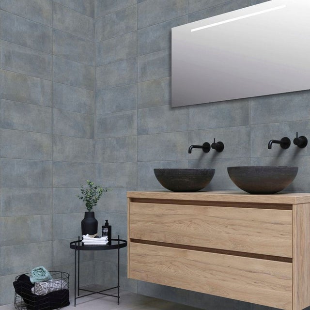 Carrelage Mur Mat CERTECA BALI Bleu 20x50 (carton avec 12 unités = 1,2 m2)