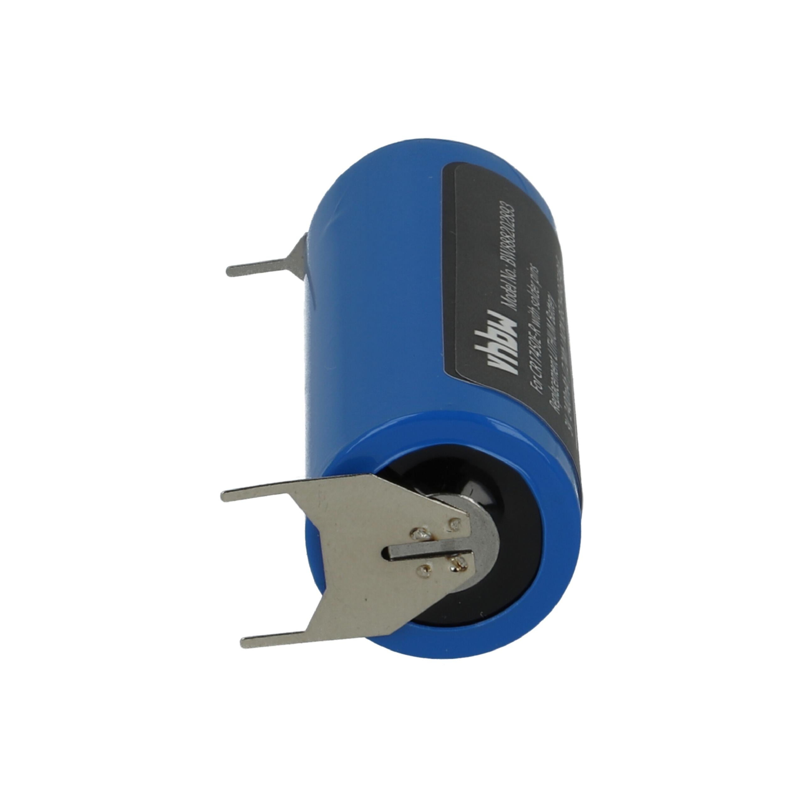 vhbw Pile remplacement pour pile CR17450E-R (3V, lithium) pour divers appareils, soudure 3er Print - 4
