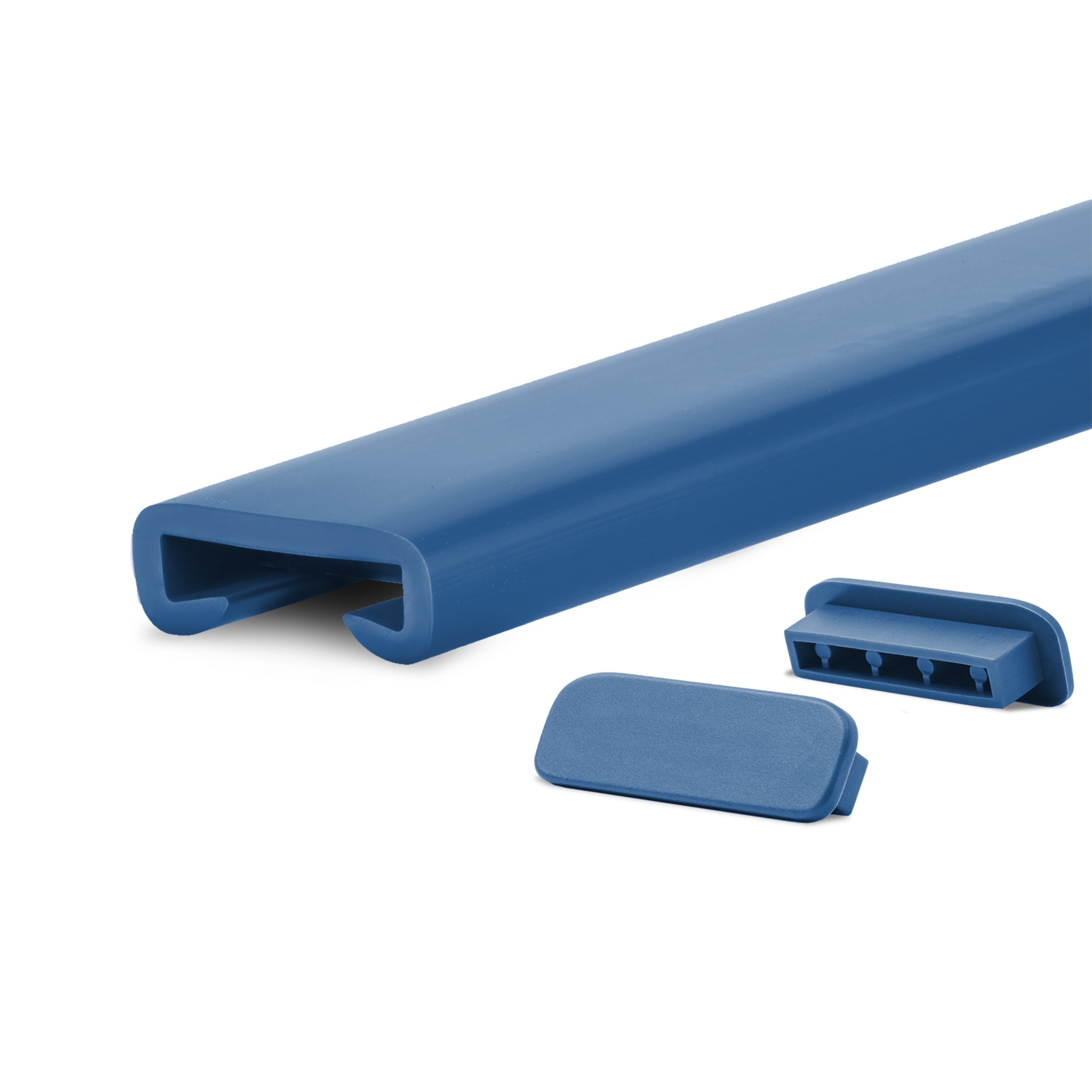 Poręcz PVC 40x8 mm - nakładka na poręcz schodową antypoślizgowa PREMIUM - 1 m, granatowa