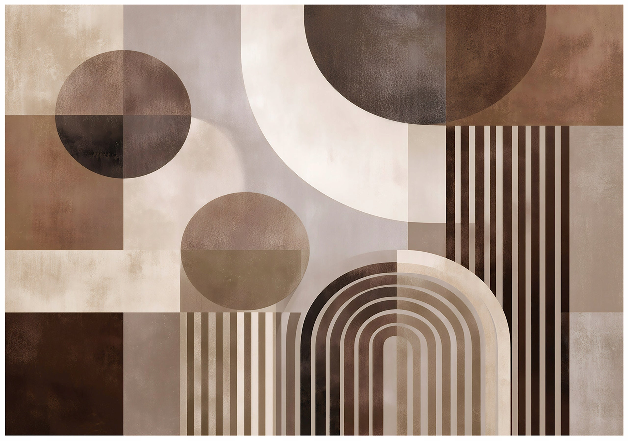 Fototapeta Boho Abstrakcja Geometryczna 250x175 cm Tapeta Do Sypialni Salonu Kuchni Na Flizelinie