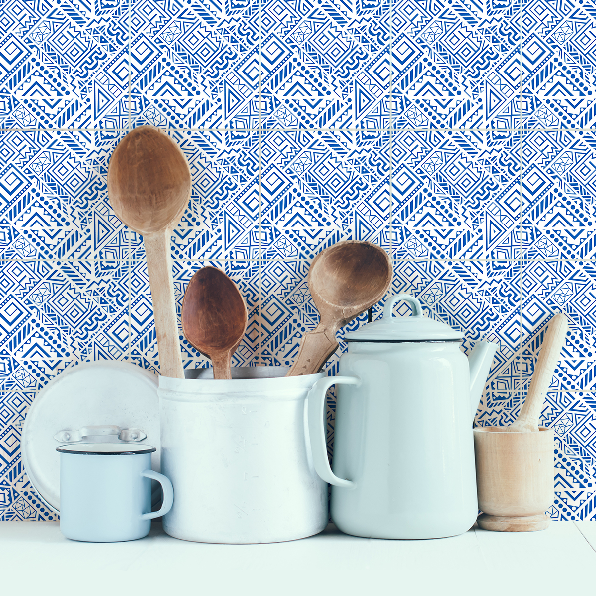 9 adesivi piastrelle boemo Sahale - Sticker adesivo - adesivi murali - 9stickers15x15cm - 3