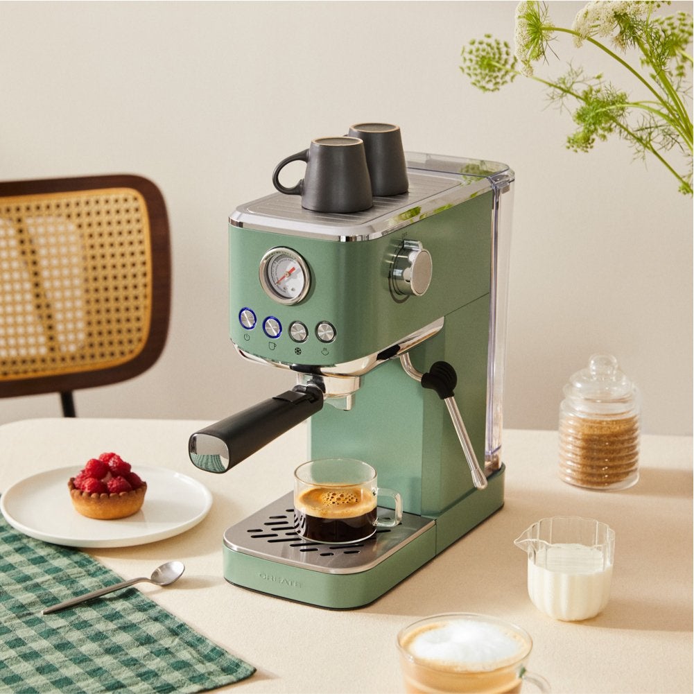 CREATE - THERA CLASSIC COMPACT - Ekspres do kawy espresso z funkcją zimnej kawy - Sauge